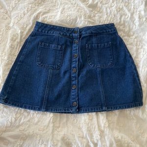 Denim Mini Skirt